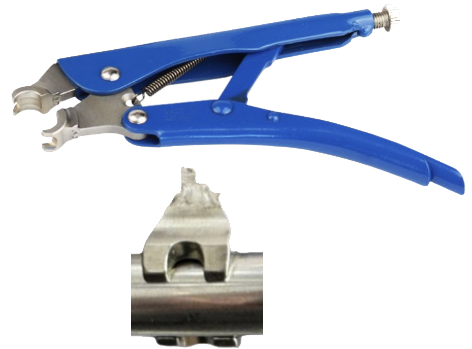 Tack Welding Clamp Ø 6,35 mm, narrow - 1/4" — Art. HTS.006.35